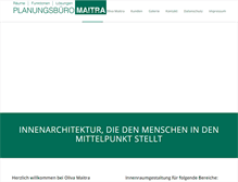 Tablet Screenshot of maitra.de